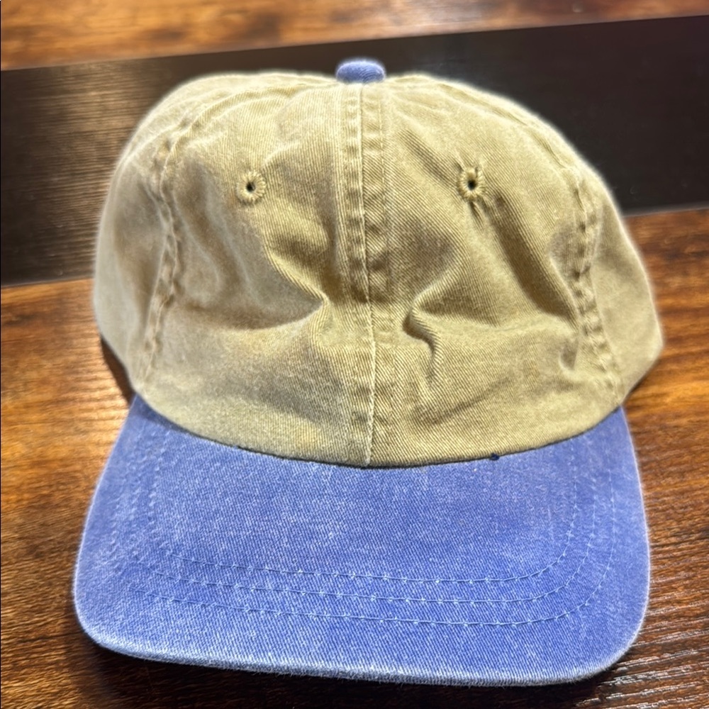 Adams Kids Hat in Tan and Blue NWOT